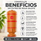 Filtro De Barro Salute 16 Litros Com 2 Velas Tripla Ação Com 2 Bóias