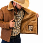 Jaqueta de Couro Masculina Forrada Motari